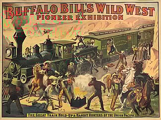 Poster, The Great Train Hold-up and Bandit Hunters of the Union Pacific. Gift of Naoma Tate and the Family of Hal Tate. 1.69.6671