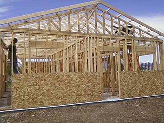 The trusses have finally arrived and they went up fast!