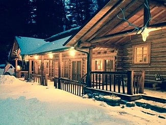 Shoshone Lodge in the Snow