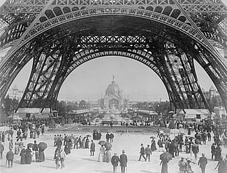 EXPOSITION UNIVERSELLE, PARIS, 1889, black and white photographic print, 8 x 10 inches.