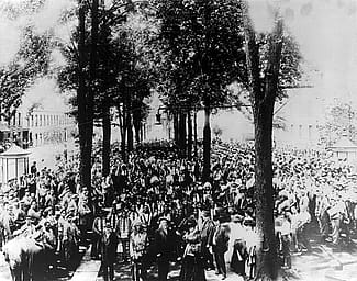 Wild West at Auburn Prison. Buffalo Bill’s Wild West performed for the inmates at Auburn Prison in 1909. MS 6 William F. Cody Collection. P.69.1961
