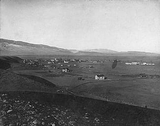 Early view of the town of Cody, Wyoming. MS 5 Cody Local History Collection, McCracken Research Library. P.5.1465