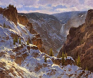Jim Wilcox "Canyon Frosting." William E. Weiss Purchase Award - 2001 Buffalo Bill Art Show. 12.01.