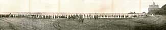 Buffalo Bill and Wild West show Indians, San Francisco, California, along the beach near Cliff House, September 7–14, 1902. MS 6 William F. Cody Collection, McCracken Research Library. P.69.14