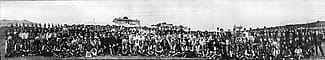 Cast photo, Buffalo Bill's Wild West and Pawnee Bill's Great Far East shows, 1912. MS 6 William F. Cody Collection. P.69.0016