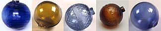 Glass target balls