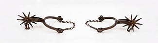 Pair of spurs, ca. 1880. 1.69.5