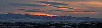The Absaroka Range between Cody and Yellowstone’s East Gate. Photo by Mack Frost.