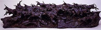 Harry Jackson (b. 1924). "Stampede," 1959. Bronze, 15 x 56 inches. Gift of The Coe Foundation. 52.72