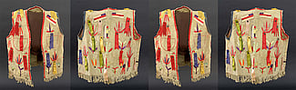 Vest (front and back), Santee Sioux, Center Plains, ca. 1880 Paul Dyck Buffalo Culture Collection NA.202.1445.