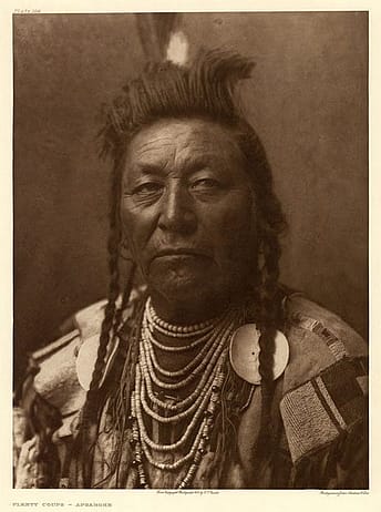Edward Curtis's "Plenty Coups-Apsaroke," Plate 124 of "The North American Indian"