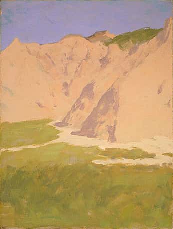 Frederic Remington (1861-1909). Untitled (sketch of barren mountains). Gift of The Coe Foundation. 17.67
