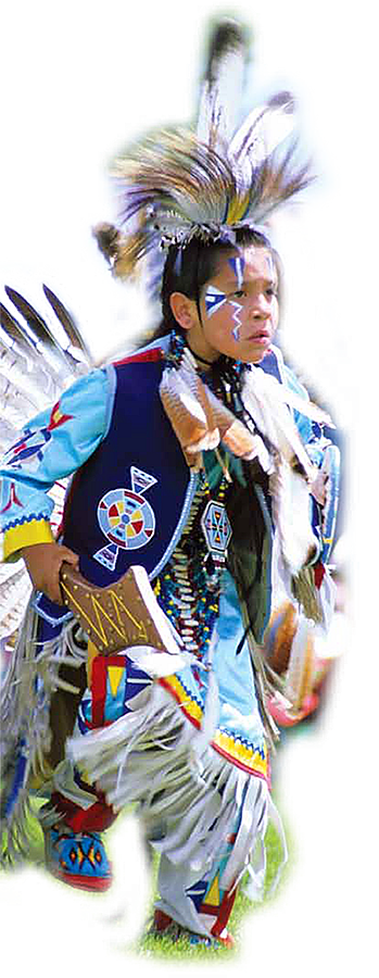 Boys Traditional dancer, Plains Indian Museum Powwow.