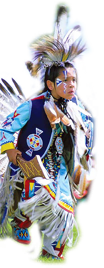Boys Traditional dancer, Plains Indian Museum Powwow.