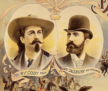 Cody and Salsbury, ca. 1895. Detail, Wild West poster. Gift of the Coe Foundation. 1.69.170 (detail)