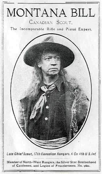 Montana Bill placard. Courtesy Tom F. Cunningham at snbba.co.uk (Scottish National Buffalo Bill Archive).