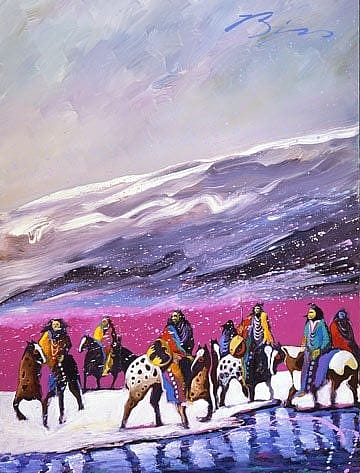 'Mountain Warriors before the Storm' by Earl Biss, 27.97.10