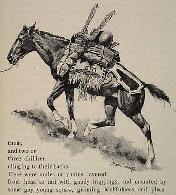 Figure 16. Untitled. Illustration by Remington in Francis Parkman's On the Oregon Trai, 1892. Photograph courtesy American Studies dept., University of Virginia.
