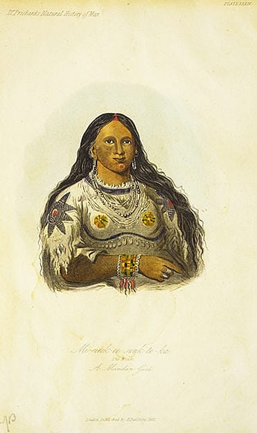 George Catlin's "Mi-neek-ee-sunk-te-ka, The Mink, a Mandan Girl." 23.85.12