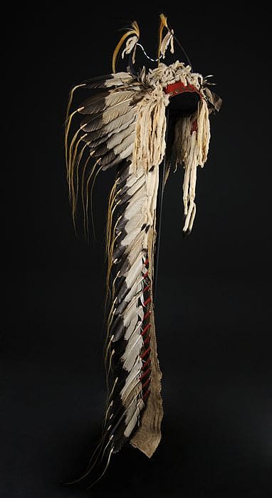 Mandan horn bonnet. NA.205.102
