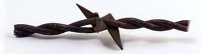 Barbed wire sample from the Buffalo Bill Museum collection. 1.69.1930.16