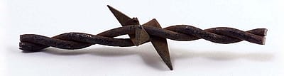 Barbed wire sample from the Buffalo Bill Museum collection. 1.69.1930.16