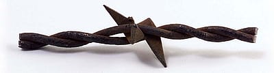 Barbed wire sample from the Buffalo Bill Museum collection. 1.69.1930.16