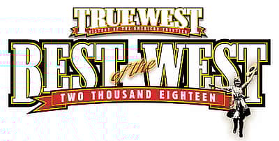 True West's "Best of the West" award fro 2018