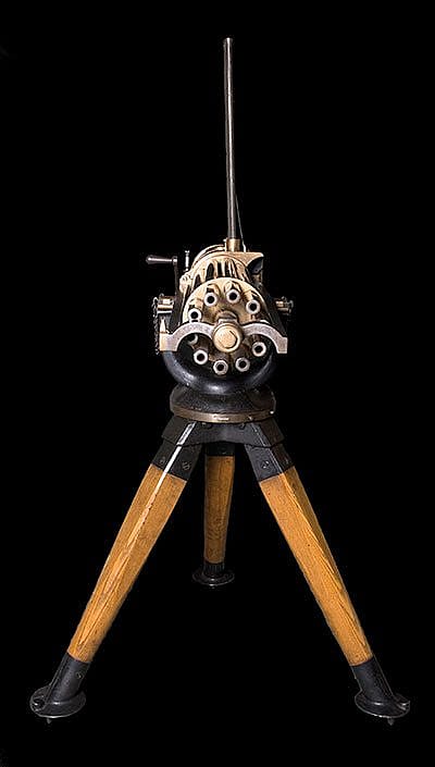 Model 1875 Colt Gatling gun, 1875-1876. Cody Firearms Museum. Gift of Olin Corporation, Winchester Arms Collection. 1988.8.2626.1