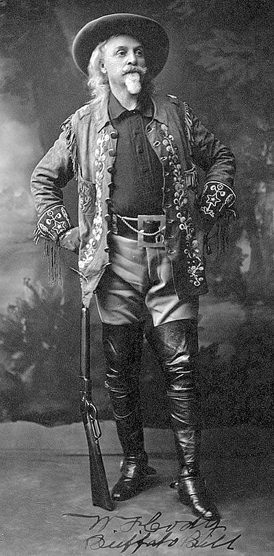 Cody in Buffalo Bill's Wild West show dress, 1909. MS 6 William F. Cody Collection. P.69.1079