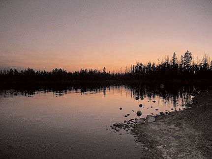 Sunset, Eagle Bay, August 2007. Jan Woods-Krier photo.