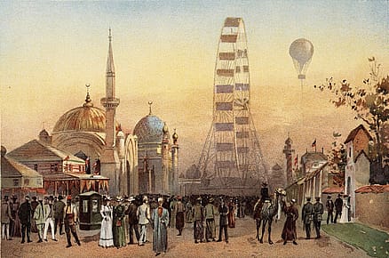 Along the Plaisance watercolor of 1893 world's fair