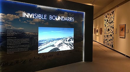 The Invisible Boundaries exhibition, below the Buffalo Bill Museum in the Center of the West