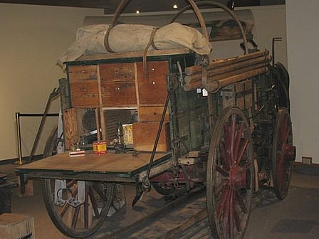 Chuck Wagon with box open to display contents