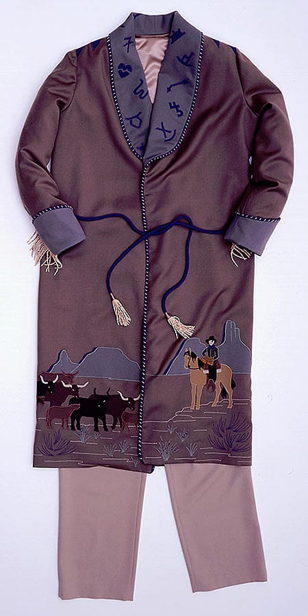 "Purple Sage Smoking Jacket" (1997) by Anne Beard of Heppner, Oregon. 1.69.5651.1