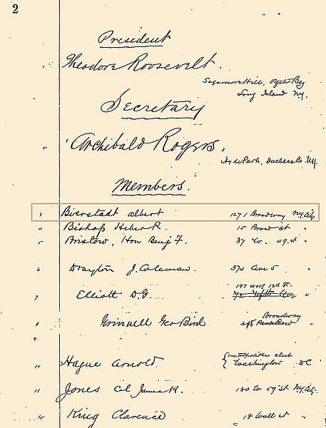 Boone and Crockett Club Meeting Minutes, January 9, 1889. University of Montana – Missoula, Mansfield Library, Boone and Crockett Club Records, 1888-2009, MSS 738