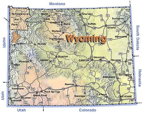 Wyoming map