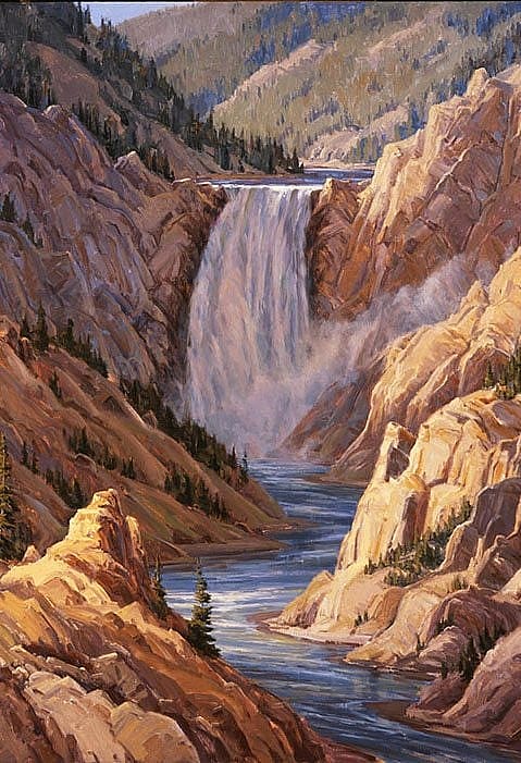 Kathy Wipfler's "Lower Falls." 10.07 (detail)