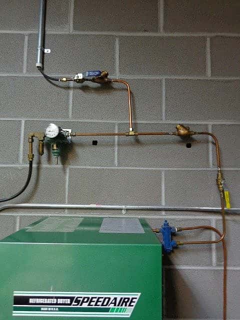Properly installed check valves between compressors will provide seamless transition for pneumatic controls.