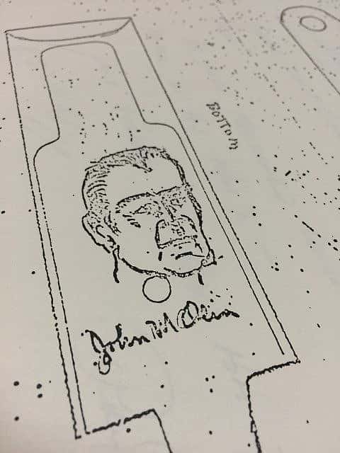 John Olin was son of the founder of the Olin Corporation and was given a gun with his image engraved.