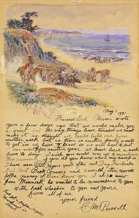 Friend Ed, May 1, 1921. Watercolor and pen and ink on paper, 9.875 x 6.25 inches. Gift of William E. Weiss. 74.60