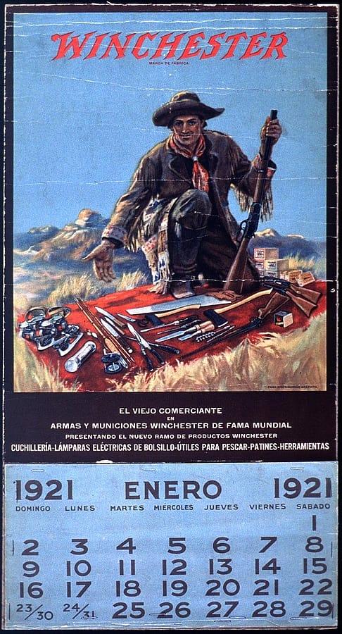 Spanish Winchester Calendar, 1921