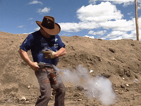Bob Munden: Yes The Gun Is Really Coming Out Of The Holster Demonstration.StyrofoamCup