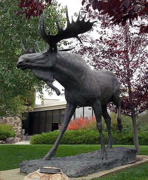 "September" by Michael Coleman. Outdoor sculpture at the Center of the West. 7.01