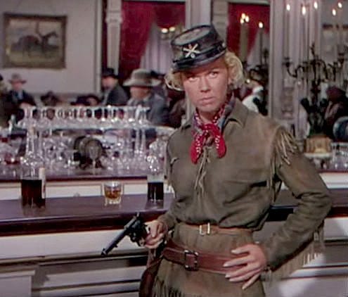 Doris Day as Calamity Jane in Calamity Jane (1953).  Directed by Howard Hawks: MGM. Screenshot by Leah Madsen