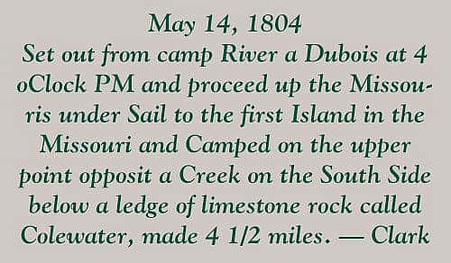 Points West blog 155: pull-out quote, May 14, 1804