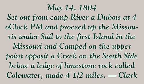 Points West blog 155: pull-out quote, May 14, 1804