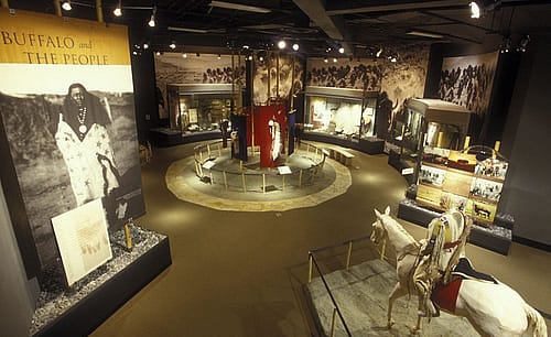 Buffalo and the People gallery in the Plains Indian Museum.
