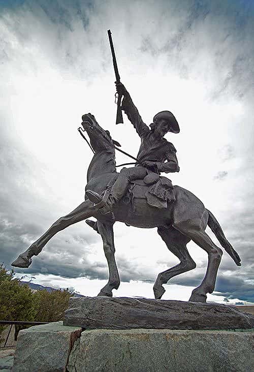 Gertrude Vanderbilt Whitney (1875-1942), "Buffalo Bill-The Scout," 1924, cast by Roman Bronze Works, N.Y. Bronze, 149 inches. Gift of the artist. 3.58