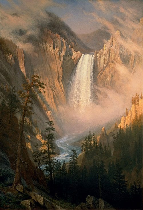 "Yellowstone Falls" by Albert Bierstadt. 2.63